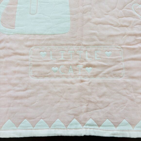 Bamboo Cotton Crib Baby Blanket QBedding Pink Baby Girl Blanket 43 X 43 Soft NWT - Picture 4 of 8